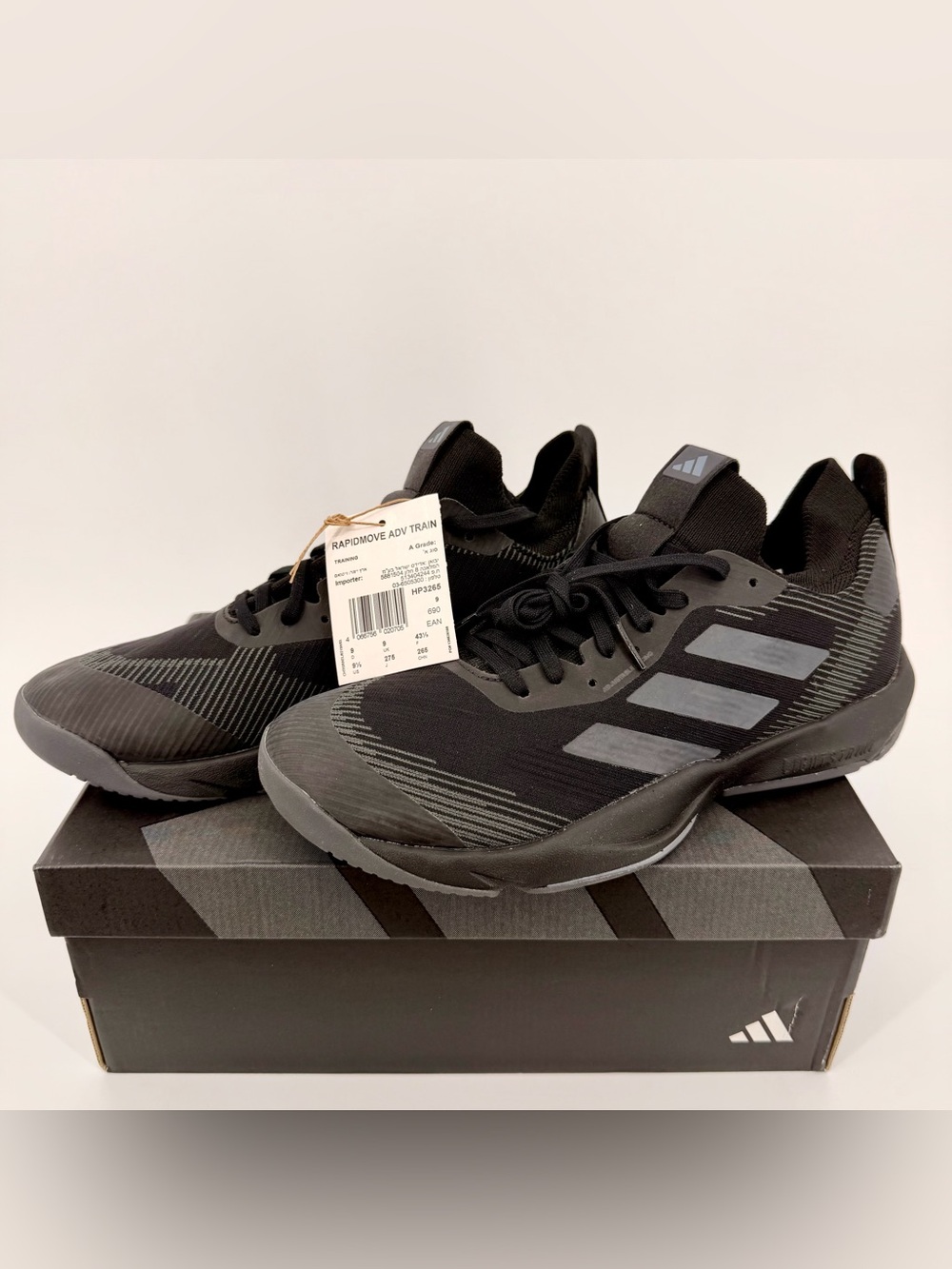 adidas Rapidmove ADV Trainer HP3265 Black Men’s 9.5 NWT